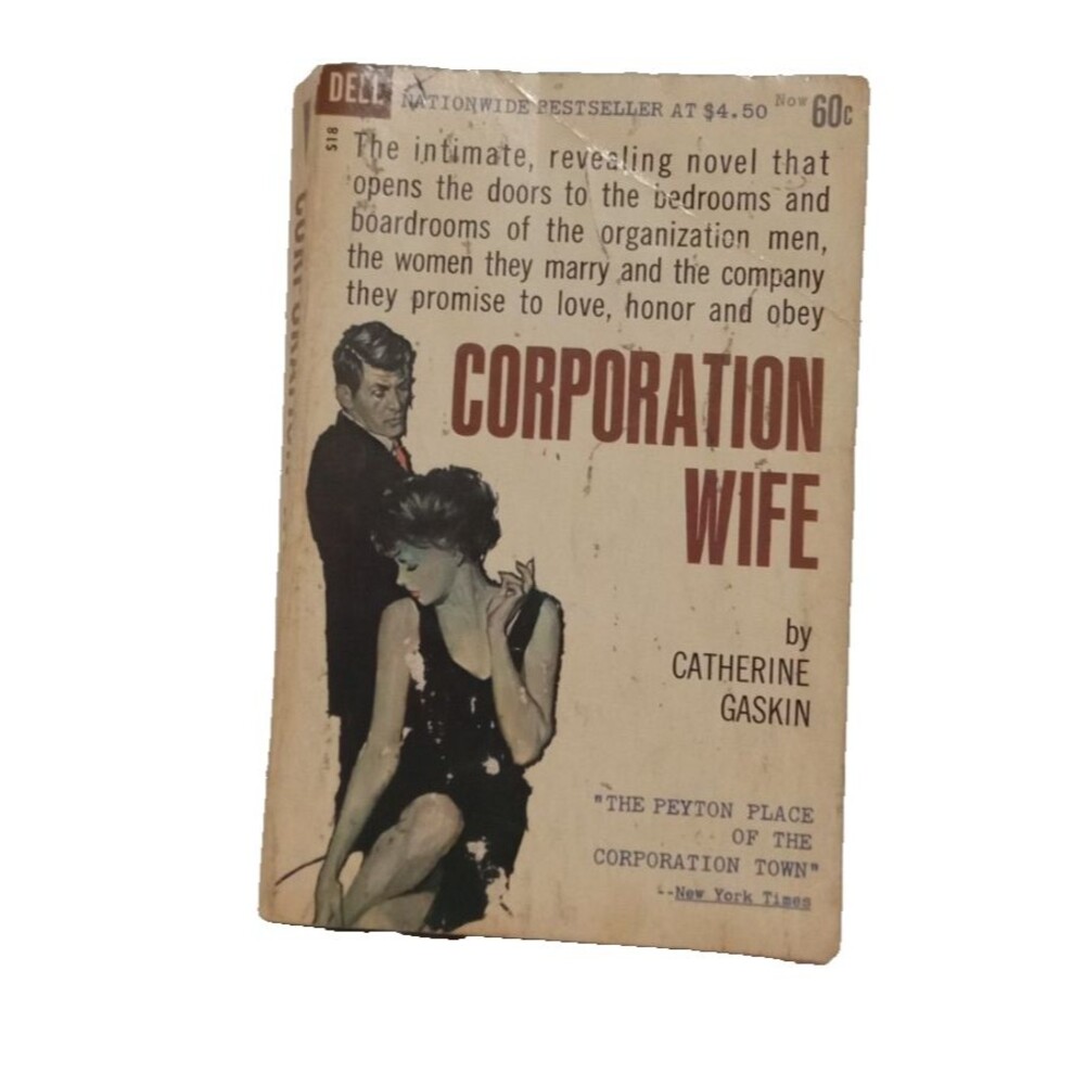 CORPORATION WIFE by CATHERINE GASKIN 1961 Vintage Paperback